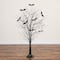 5ft. Pre-Lit Artificial Halloween Black Twig Tree with Bats and 50 Warm White LED Lights